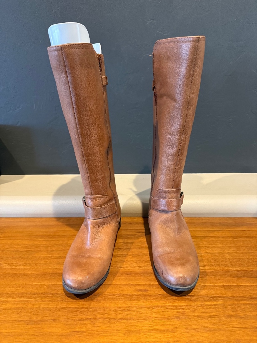 Wide Calf Tan Boots